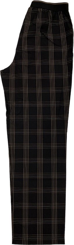 HUGO BOSS Urban Long Set - heren pyjamaset - zwart met geruite broek -  Maat: L | bol.com