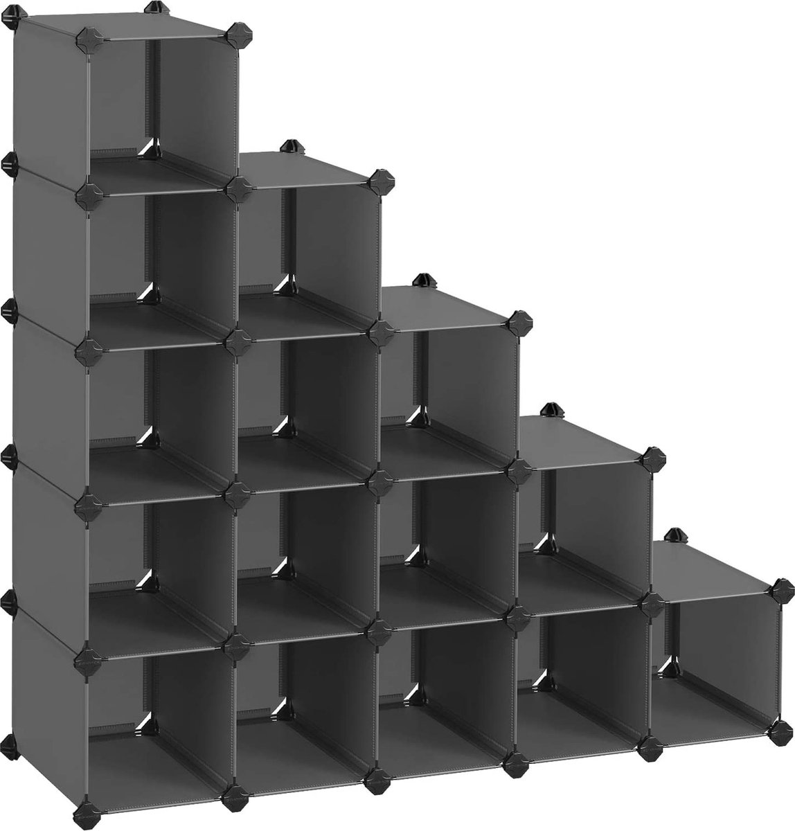 SONGMICS étagère à accrocher, système de rangement en fil métallique de 16  cubes