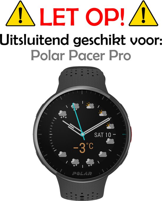 Let op! Uitsluitend geschikt voor Polar Pacer Pro smartwatch.