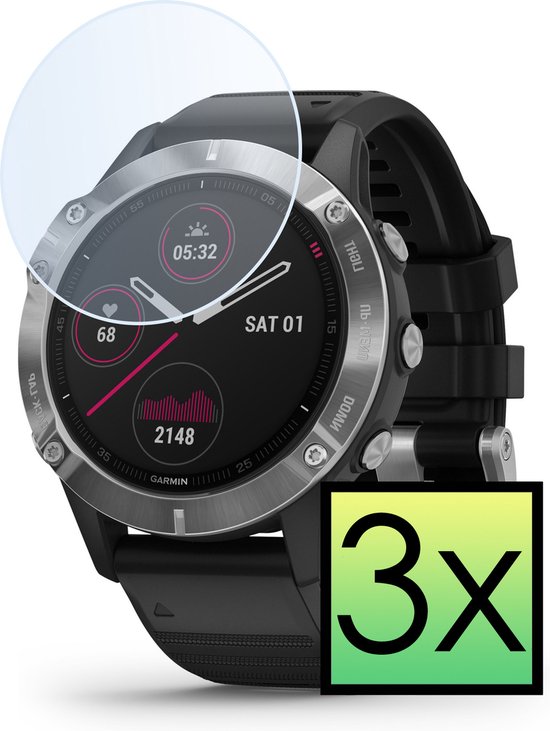 Upscreen Pellicola Protettiva Hybrid Glass Per Garmin Fenix 6S Pro – Durezza 9H, Anti-impronte, Kit Di Montaggio Incluso