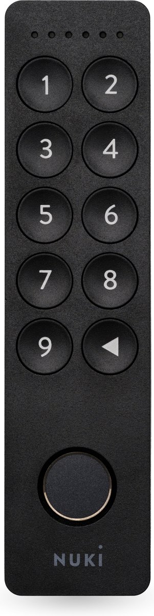 Nuki Keypad 2.0 Elektrisch deurslot - Vingerafdruk - Toegangscode - Zonder smartphone - Zwart - Nuki