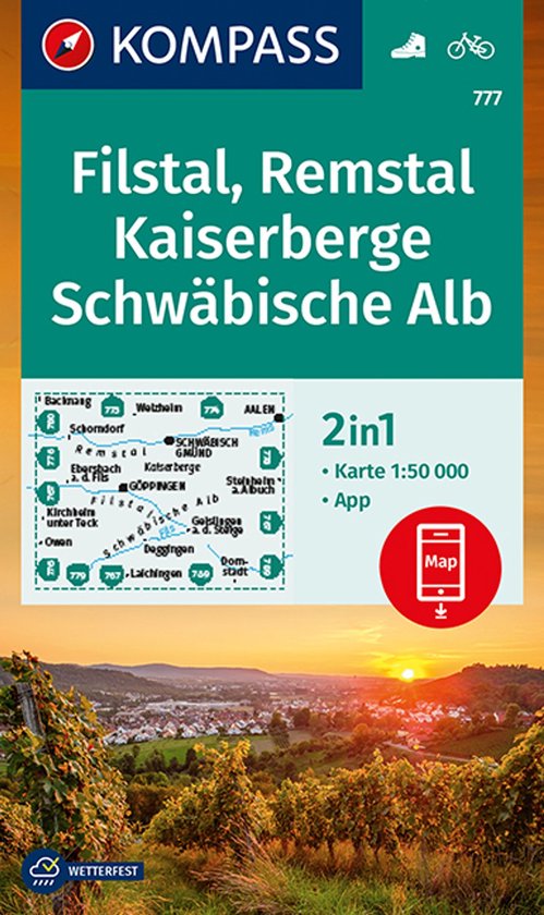 Kompass WK 777 Wandelkaart Filstal, Remstal, Kaiserberge, Sc ... - cover