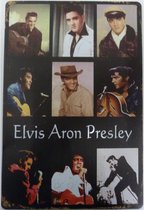 Wandbord Concert - Elvis Aron Presley Collage king of rock n roll