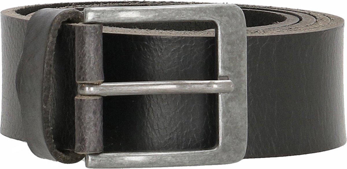 Hide & Stitches Frisco Leren Heren Riem - 38 mm - Casual - Zwart - Lengte totaal 115 cm / Riemmaat 95