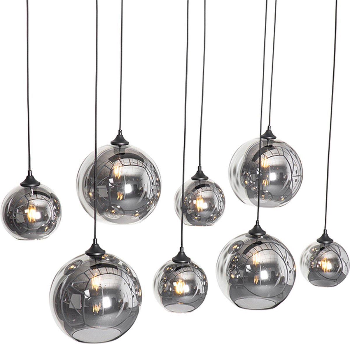 Paul Neuhaus hanglamp Eton, 3-lamps, 100 cm, beton, G9