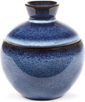 Serax Pascale Naessens Pot Pure avec couvercle D9cm H10cm bleu foncé