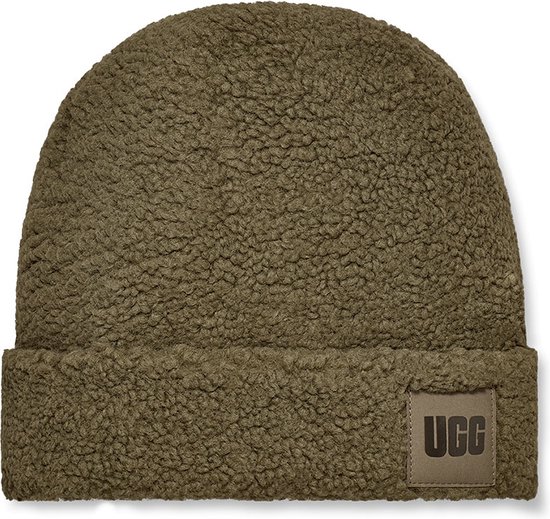 UGG Sherpa Cuff Dames Muts - Wild Olive | bol.com