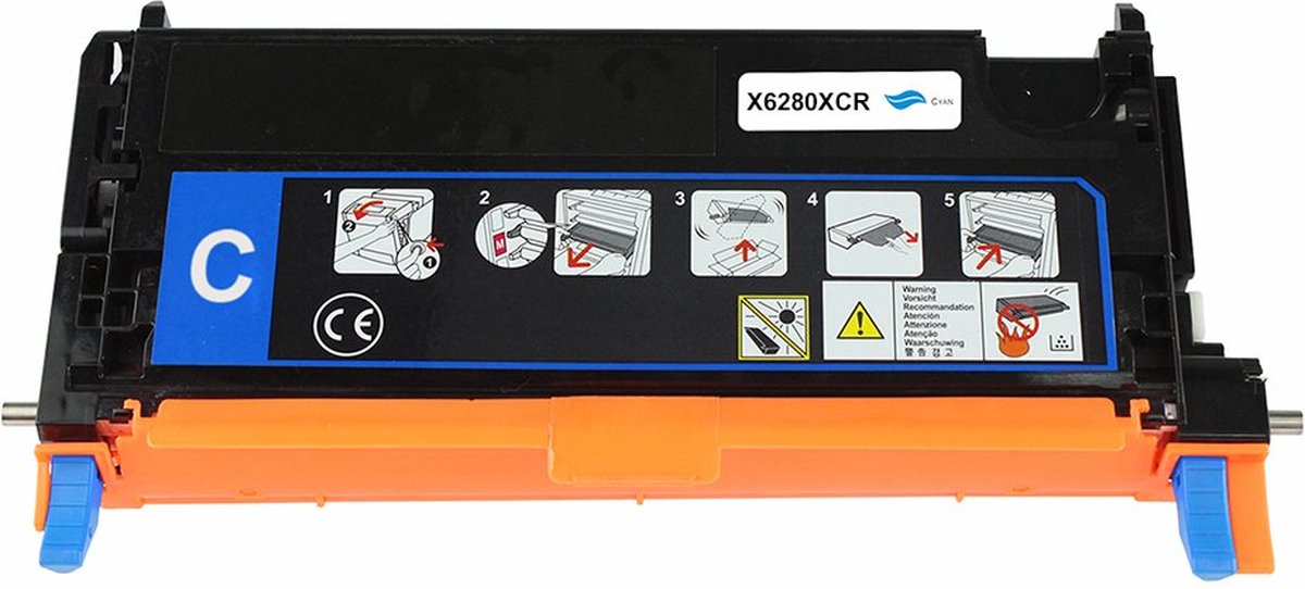 Xerox 106R01392 Toner Cyaan 5900pag - Huismerk Compatible - Phaser 6280 6280DN 6280N Color - 106R01392 compatible 106R01392 alternatief Xerox