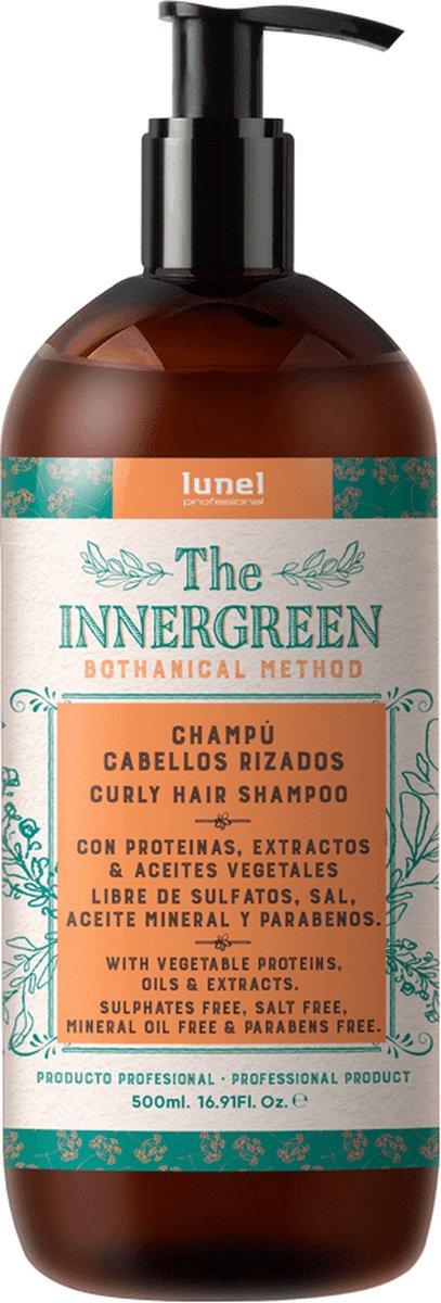 Lunel Biologische shampoo voor gekruld haar, 500ml
