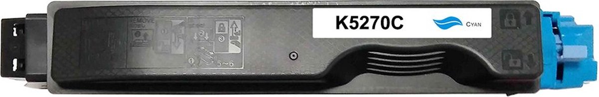Kyocera 1T02TVCNL0 - Inktcartridge Cyaan - 6000 pagina's - Huismerk Compatible - Geschikt voor Kyocera Ecosys M6230cidn Kyocera Ecosys M6630cidn Kyocera Ecosys P6230cdn - TK-5270C K5270C alternatief - Kyocera inktcartridge