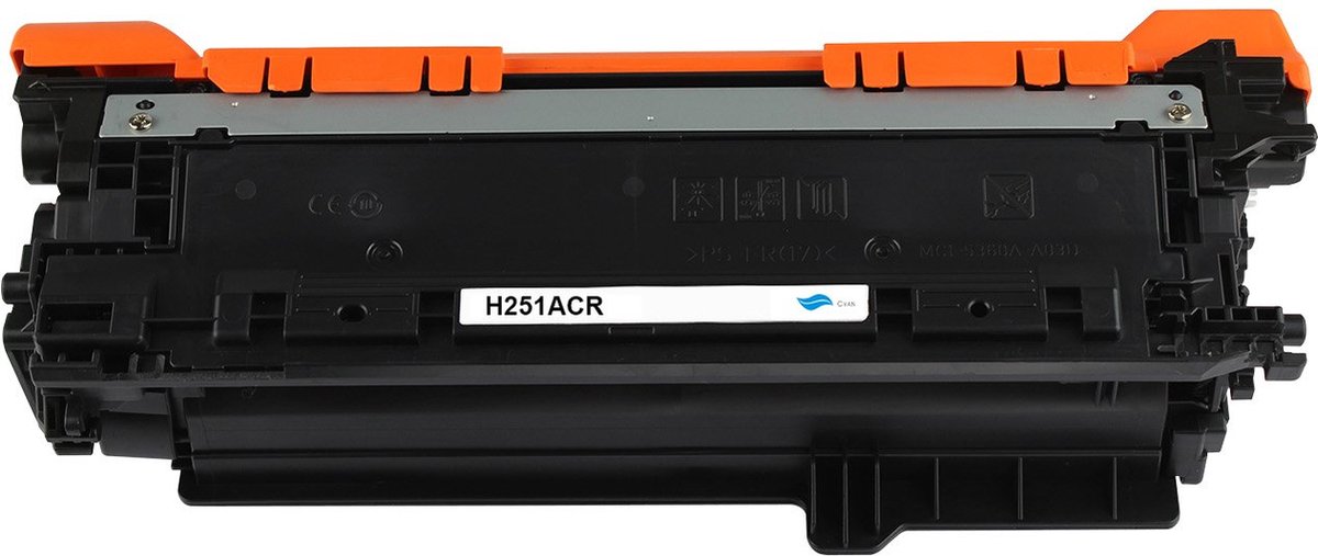 HP CE251A 504A Cyaan Toner Cartridge 7000pag - Huismerk Compatible - Canon I-Sensys LBP7750cdn HP Color LaserJet CM3530 CM3530FS CP3520 CP3525 CP3525DN CP3525N CP3525X CP3530 - CE251A compatible CE251A alternatief HP inktcartridge