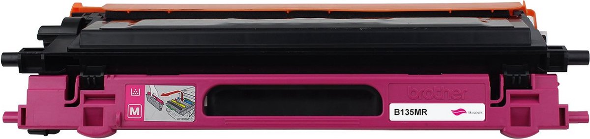 Brother TN-135M - Toner Magenta - 4000 pagina's - Huismerk Compatible - Geschikt voor Brother DCP-9040CN Brother DCP-9045CDN Brother HL-4040CDN Brother HL-4040CN Brother HL-4070CDW Brother MFC-9440CN Brother MFC-9450CDN