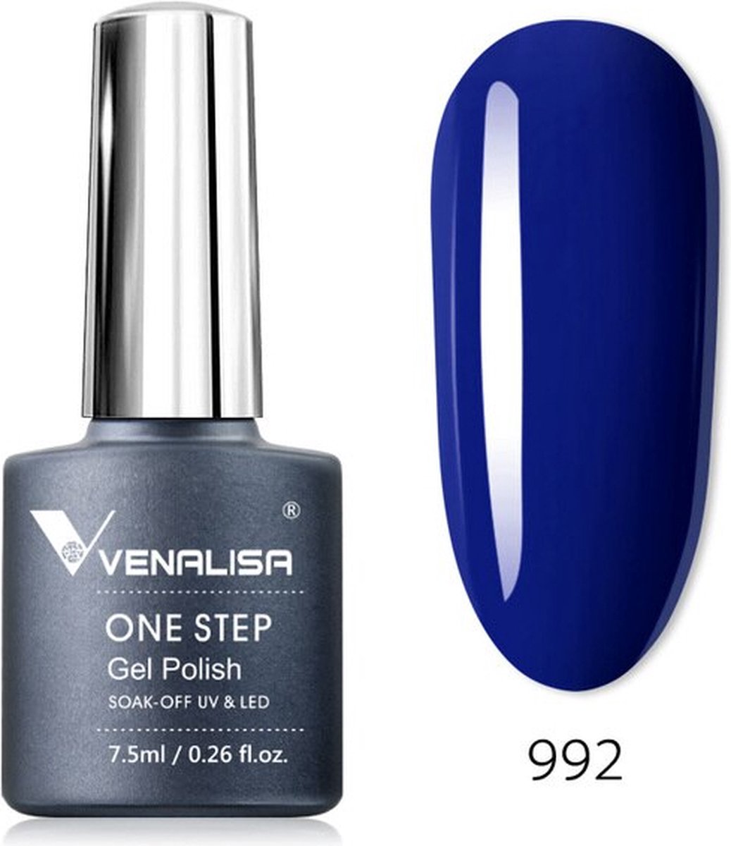3-in-1 UV Gel Polish One Step Soak Off Gellak 992 Dark Blue