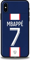 Mbappé PSG telefoonhoesje - Apple iPhone X / XS - Backcover - Softcase TPU - Blauw