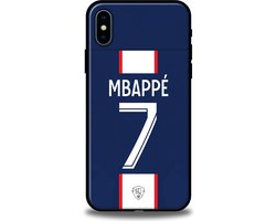 Mbappé PSG telefoonhoesje - Apple iPhone X / XS - Backcover - Softcase TPU  - Blauw | bol