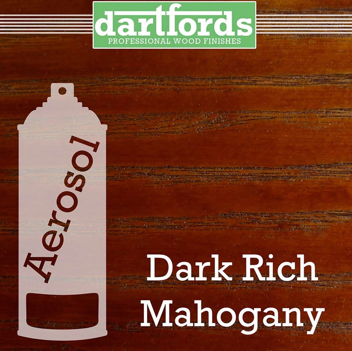 Dartfords FS6210 Nitrocelluloselak Dark Rich Mahogany 400ml spuitbus
