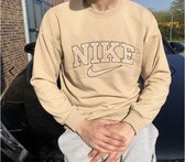 Nike sweater| Trui| Vintage|beige|Unisex|Maat M