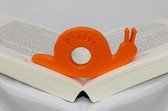 READSY – Leesring – Slak – Diameter 2 cm – Small – Oranje – Paginahouder – Boekgadget – Bladzijde opener – Bladwijzer – Bookmark – Boekenlegger – Duimlegger – Lezen – Cadeau