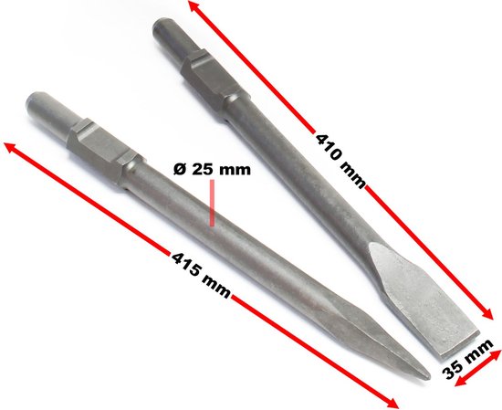 Bosch 1x PRO SDS ax-4C Flacheißel (für Beton, Ziegelstein