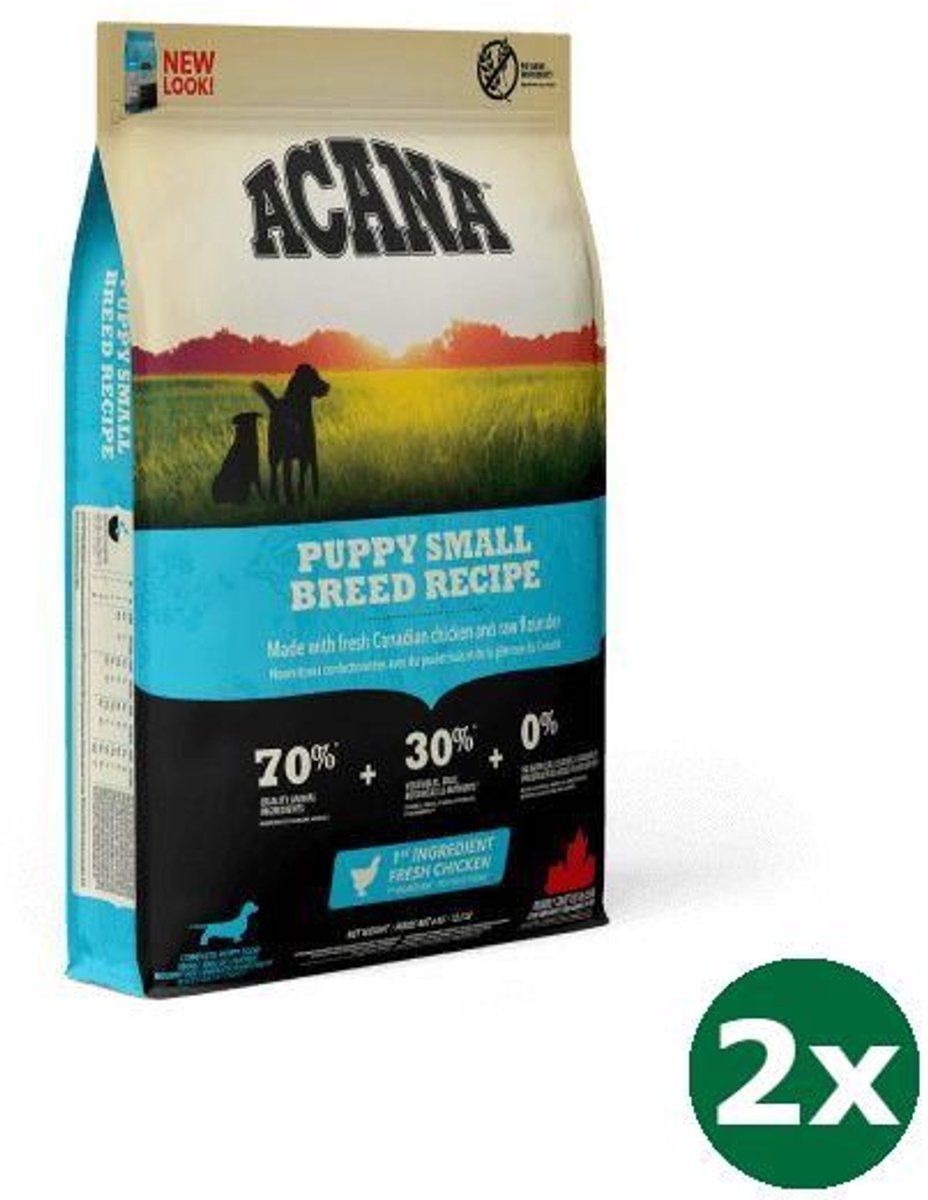 Bol.com 2x2 kg Acana dog puppy small breed hondenvoer aanbieding
