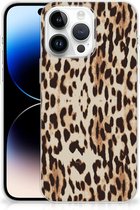 TPU Silicone Hoesje iPhone 14 Pro Max Telefoonhoesje Leopard