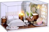 Maison miniature - Kit de bricolage - Chambre miniature - Maison de poupées - Chambre à coucher - Chambre à coucher et salle de bain