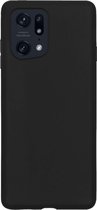 Hoesje Geschikt voor OPPO Find X5 Pro Hoesje Siliconen Cover Case - Hoes Geschikt voor OPPO X5 Pro Hoes Back Case - Zwart