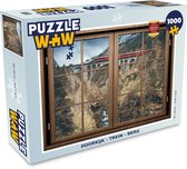 Puzzel Doorkijk - Trein - Berg - Legpuzzel - Puzzel 1000 stukjes volwassenen