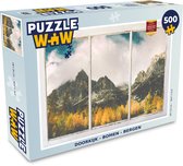 Puzzel Doorkijk - Boom - Berg - Legpuzzel - Puzzel 500 stukjes