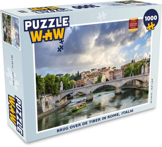 Puzzle Pont sur le Tibre à Rome, Italie - Puzzle - Puzzle 1000 pièces adultes - Sinterklaas cadeaux - Sinterklaas for big kids