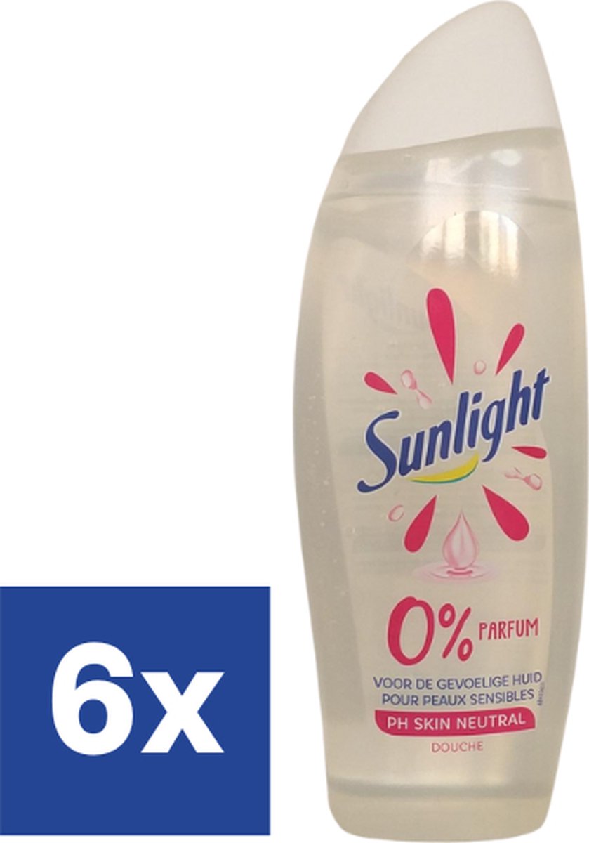 Sunlight 0% Parfum Douchegel - 6 x 500 ml
