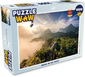 Puzzel Berg in de mist - Legpuzzel - Puzzel 1000 stukjes volwassenen
