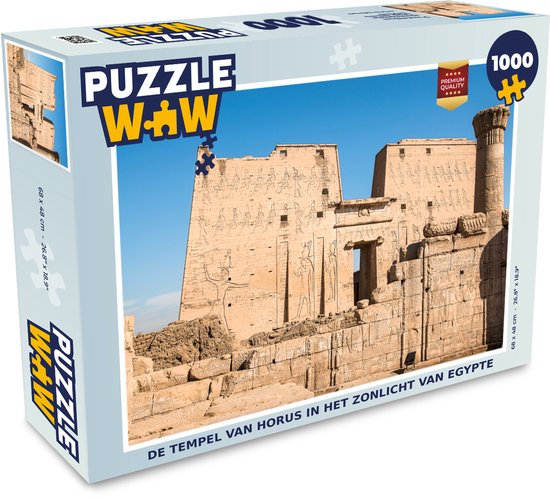 Puzzle Le Temple d'Horus au soleil d'Egypte - Puzzle - Puzzle 1000 pièces adultes
