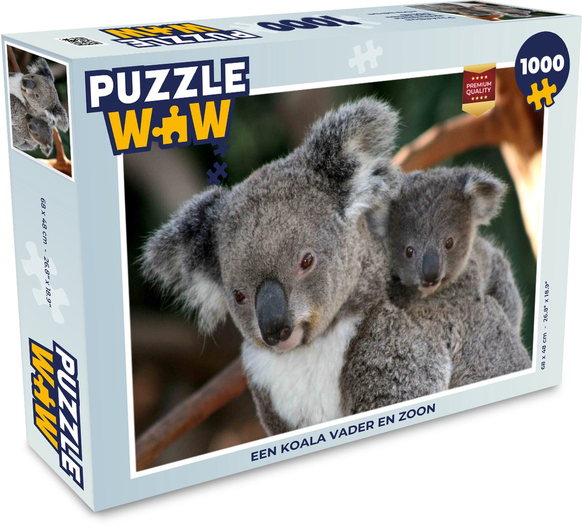 Puzzle Carré 1000 Pièces : Fête à la maison Koala