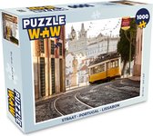 Puzzel Straat - Portugal - Lissabon - Legpuzzel - Puzzel 1000 stukjes volwassenen