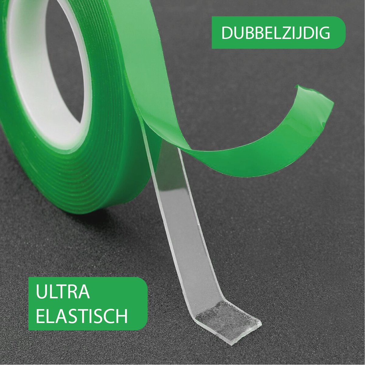 24ME® 3M Elastisch Montagetape - Dubbelzijdig Tape - 10mm x 300cm - Tape - Elastisch - Ultra Sterk - Dubbelzijdig Plakband - Lijm - 24ME