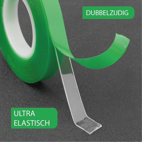24ME® 3M Elastisch Montagetape - Dubbelzijdig Tape - 10mm - Tape - Elastisch -... | bol.com
