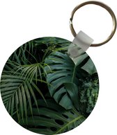 Sleutelhanger - Planten - Jungle - Bladeren - Tropisch - Plastic - Rond - Uitdeelcadeautjes