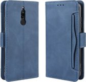 Voor Geschikt voor Xiaomi Redmi 8 Wallet Style Skin Feel Kalfspatroon lederen tas met aparte kaartsleuf (blauw)