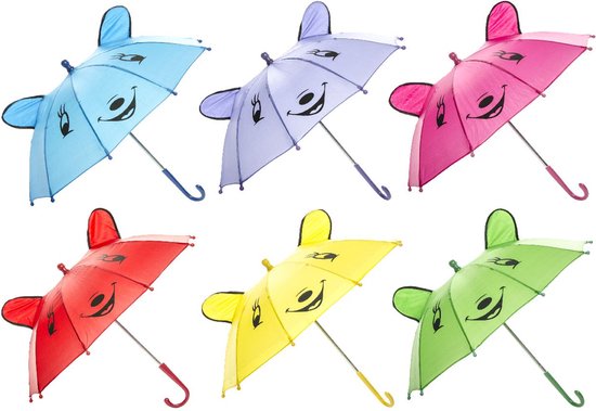 Paraplu vrolijke dieren - Kinderparaplu - Voor Kinderen - 50cm