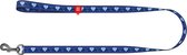 WAUDOG Superman Hondenlijn / Hondenriem - Nylon - Blauw - XS - Breedte: 10 mm - Lengte: 122 cm