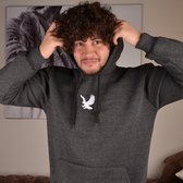 Eagle geborduurd Sweatshirt Hoodie - Oversized Chunky Sweatshirt - Mat: Medium (XL)