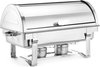 Hendi Chafing Dish - Rolltop - GN 1/1 - 9 Liter - Au Bain Marie Buffetwarmer - Warmhoudschaal - 59x34x(H)40cm