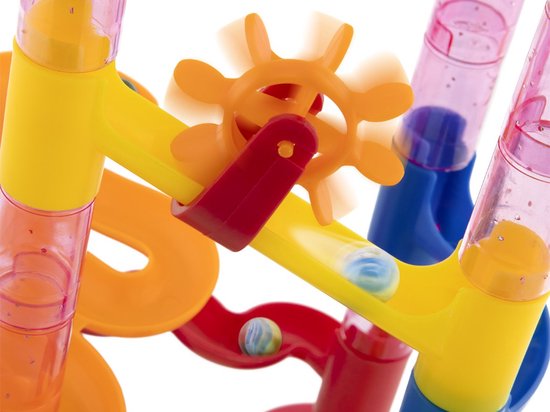NATIONAL GEOGRAPHIC Gloeiende Knikkerbaan – Bouwset met 15 Gloei in het Donker Glasknikkers & Opbergtas, STEM speelgoed voor Jongens en Meisjes