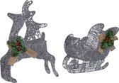 Beliani ENODAK - Kerstdecoratie - Zilver - IJzer