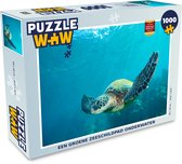 Puzzel Een groene zeeschildpad onderwater - Legpuzzel - Puzzel 1000 stukjes volwassenen