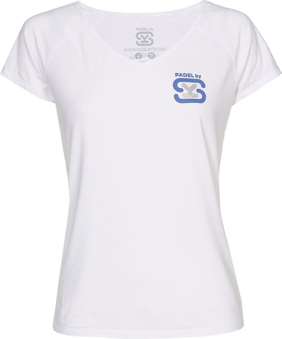 PADELbySY - LA CHIQUITA - T-SHIRT LADIES - WHITE - SIZE XL