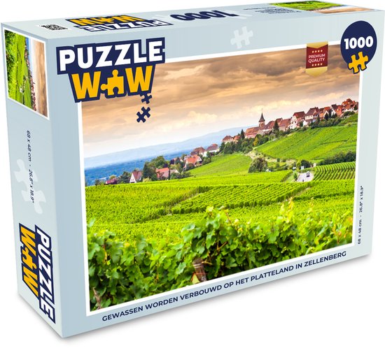 Foto: Puzzel gewassen worden verbouwd op het platteland in zellenberg legpuzzel puzzel 1000 stukjes volwassenen