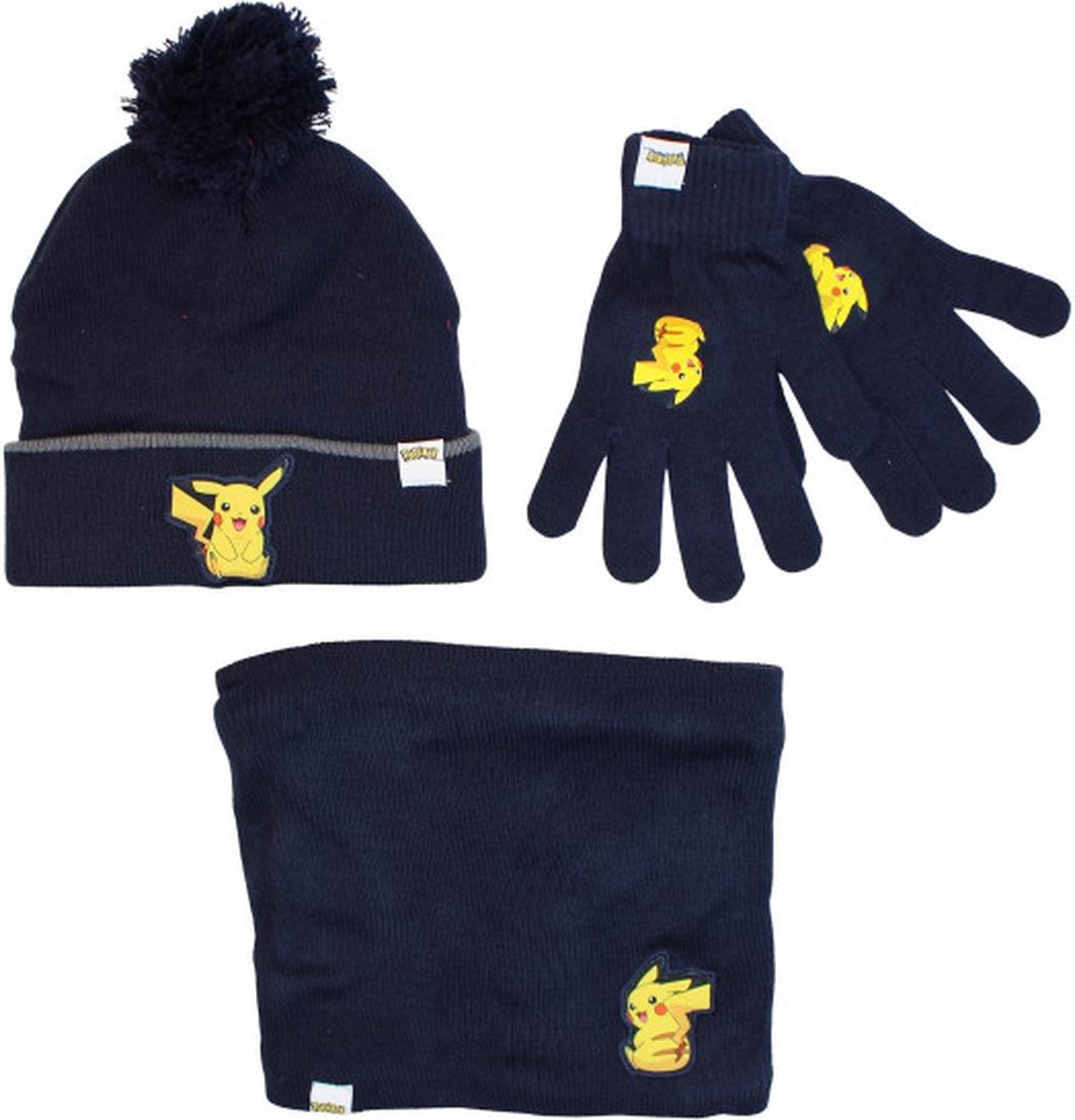 Bonnet en tricot Pokemon Pikachu pour enfants, bonnet pour enfants