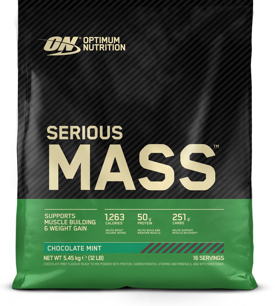 Goedkoopste Optimum Nutrition Serious Mass - Chocolate Mint - Mass Gainer - Weight Gainer - 5450 gram (16 servings